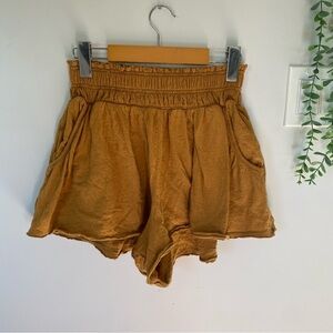 Daily Practice by Anthropologie Kimberly Shorts Mustard Yellow Size XS